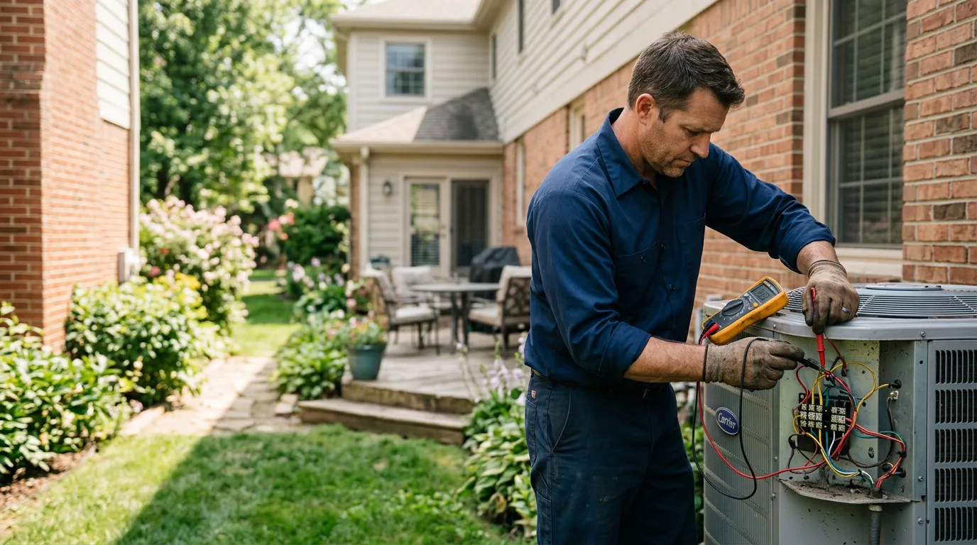 HVAC technician working near Fort Collins, CO